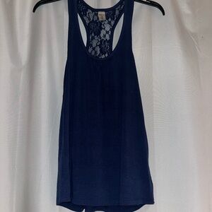GapBody blue lace racerback tank size XS (fits like a small/medium)